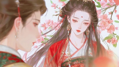 海棠闲芳花心事