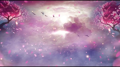 唯美七夕云层月亮