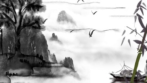 中国风水墨山水画
