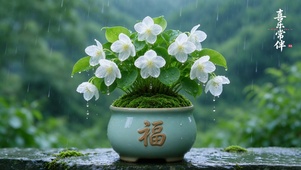 浪漫雨景