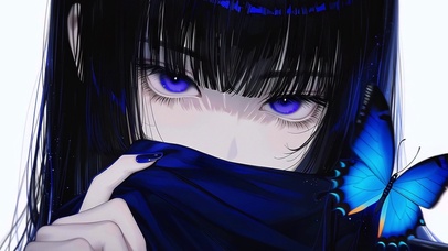 二次元惊艳美女
