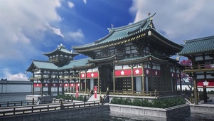 蓝天古城