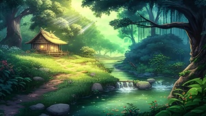 森林小屋ai
