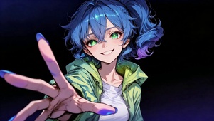 紫发少女