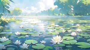 夏日池塘