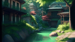小镇一景