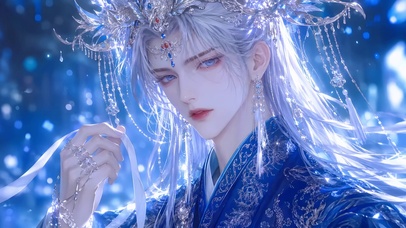 冰蓝眼眸美男