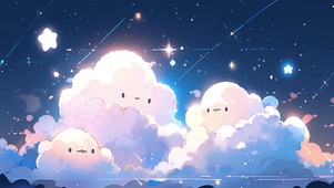 可爱云朵