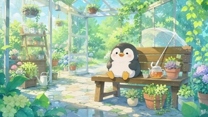 阳光花房的治愈小企鹅
