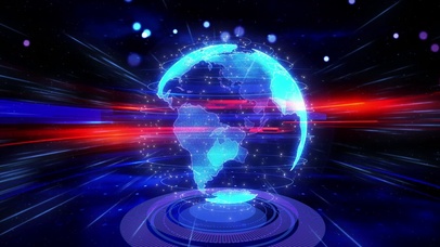 蓝色宇宙星空商务科技地球