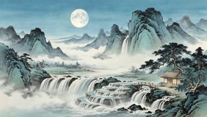 国风水墨山水