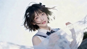 清新短发JK美少女