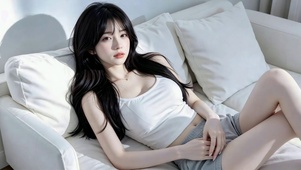 居家清纯休闲美少女