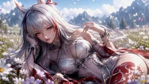 花海狐耳少女