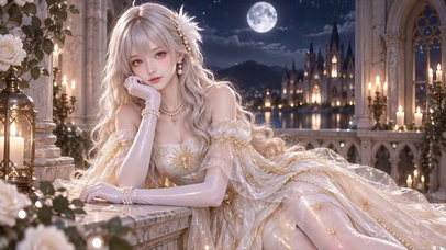 月下玫瑰少女