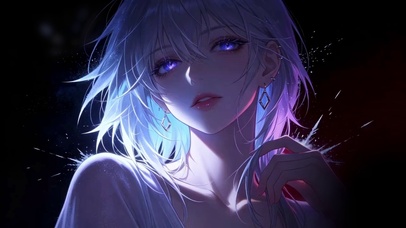 暗黑系紫瞳少女