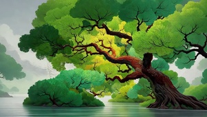 唯美的大树