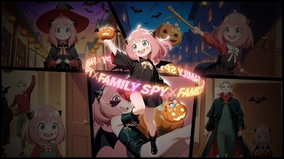 可爱阿尼亚 文字环绕