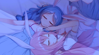 熟睡的兔耳少女