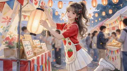 集市美女(无缝)