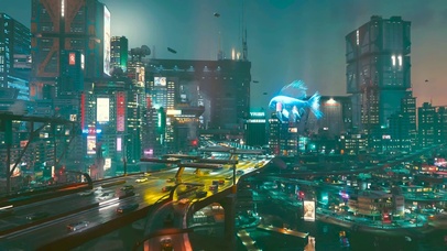 未来科幻赛博夜