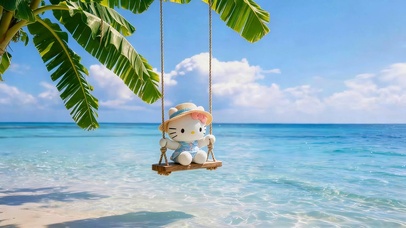 海边荡秋千