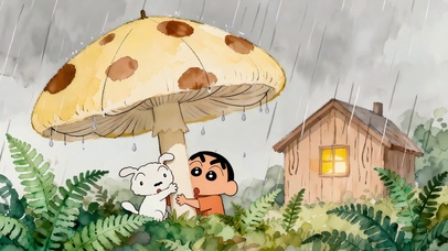 蘑菇伞可爱小新