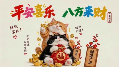 平安喜乐 八方来财