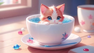 清纯可爱呆萌小猫咪