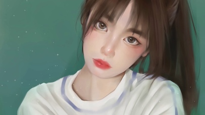 长辫子可爱女生