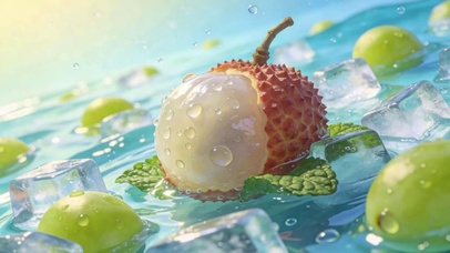 护眼荔枝冰块
