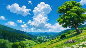 云漫青山 护眼治愈