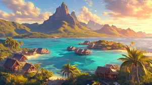热带海岛度假小屋