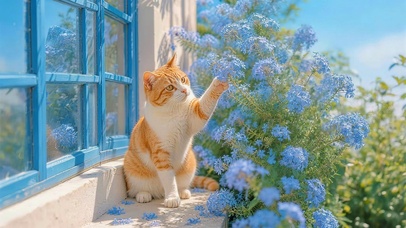可爱橘猫