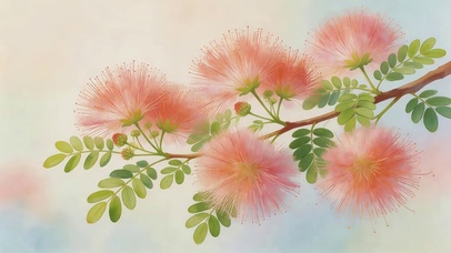 唯美的栾树花