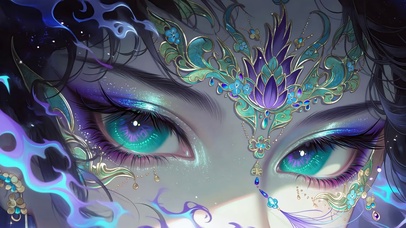 鎏金花钿的青瞳