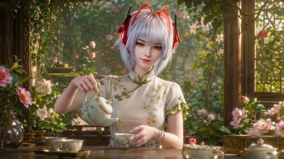 庭院茶会-麦晓雯