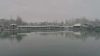 西湖雪景
