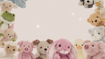 可爱粉色玩偶桌面壁纸