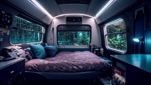 【雨景】房车卧室
