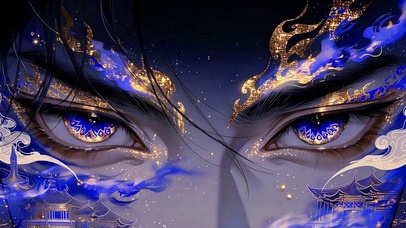 蓝金瞳中的神话画卷