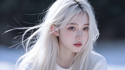 银发少女