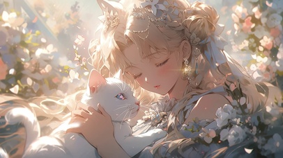 月野兔 可爱小猫