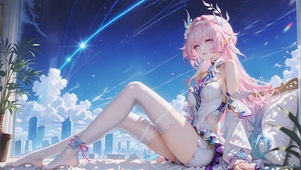 窗边长腿白丝萝莉昔涟