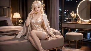 夜色卧室穗穗