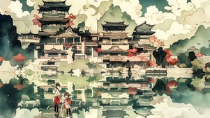 动漫场景AI绘画
