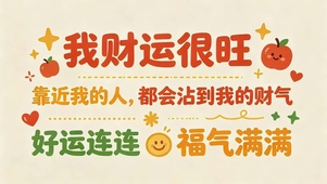 我财运很旺