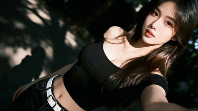 纯欲气质长发美女