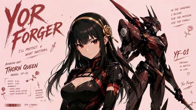 玫瑰机甲与二次元美少女约尔