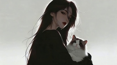 御姐和猫咪
